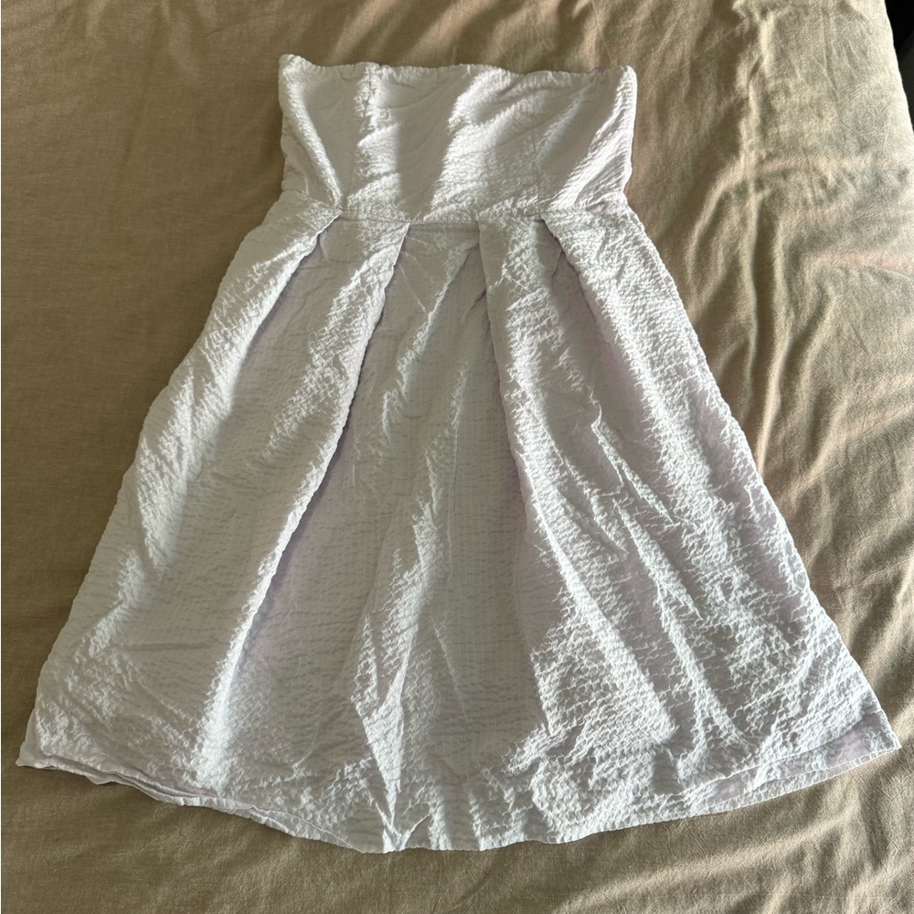 J. Crew light purple strapless dress